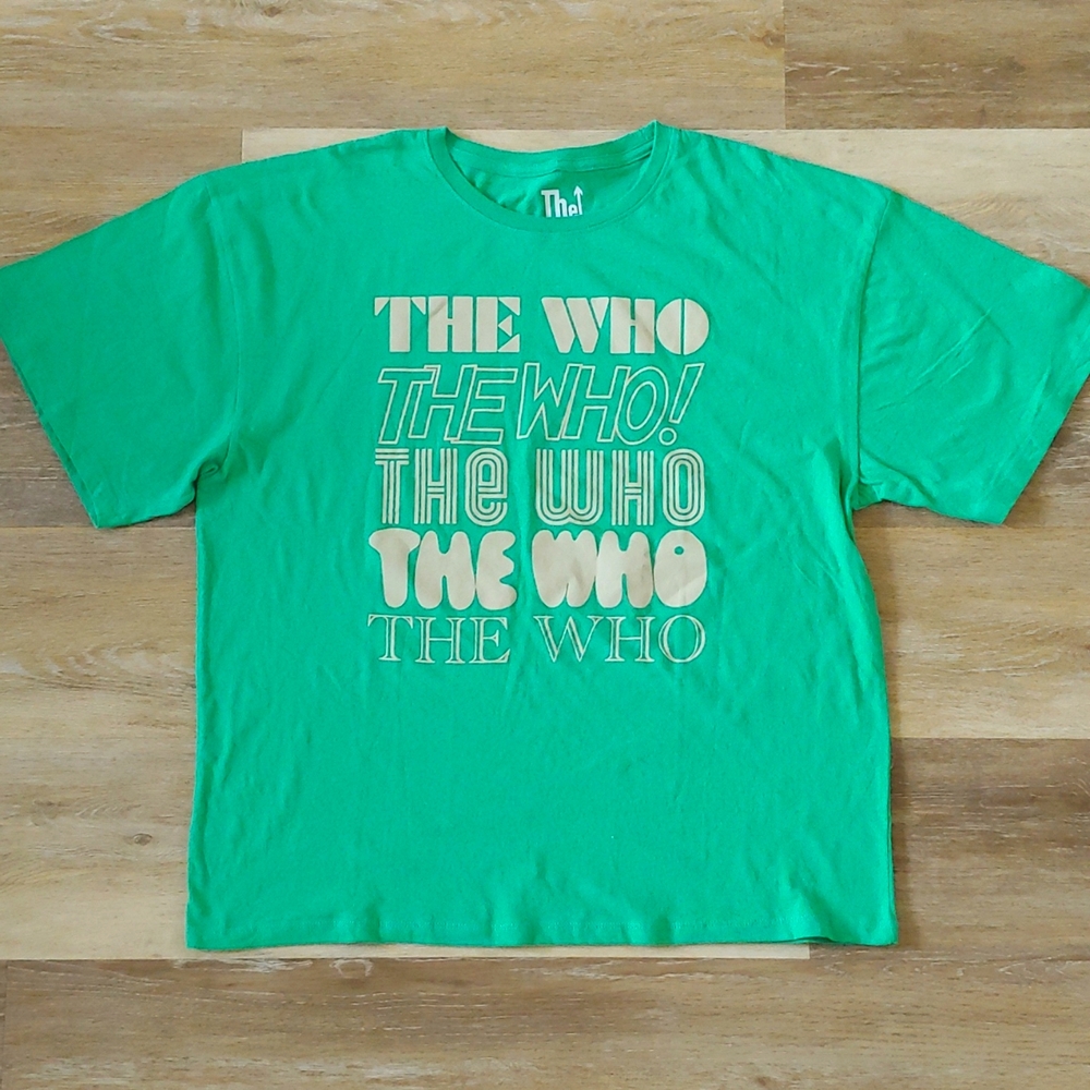 NWOT The Who Women's Graphic T-Shirt Green Size XL